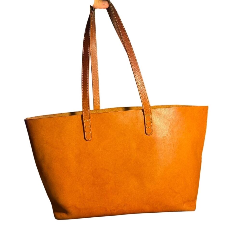 Mansur Gavriel Tan Small Leather Tote Bag